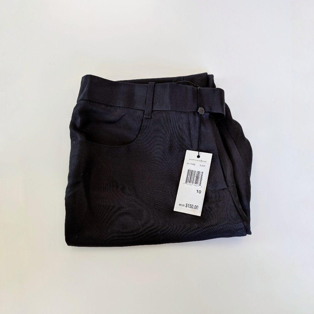 Silk Leon Max Black Slacks